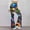 #465-Multicolor, variant on Haivin Women's Yoga Pants with Colorful Print, Tight Fit Bootcut for Slimming, Exercise and Daily Wear