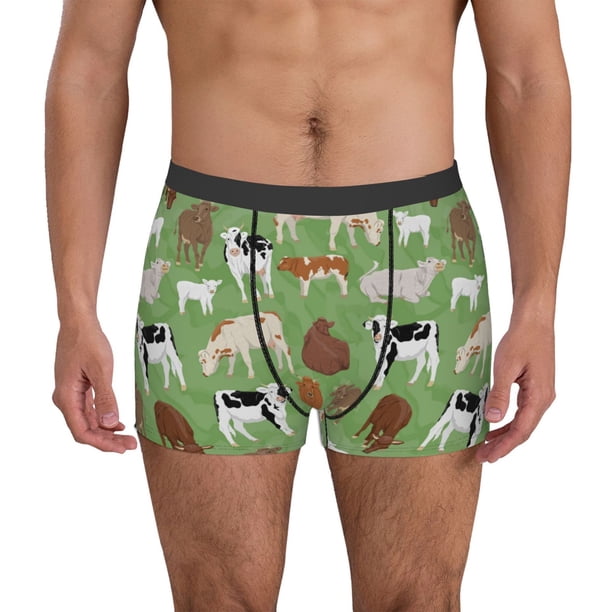 Balery Cows And Calves Calzoncillos bóxer para hombre, ropa interior de algodón suave y transpirable con cinturilla de nailon-XX-Large