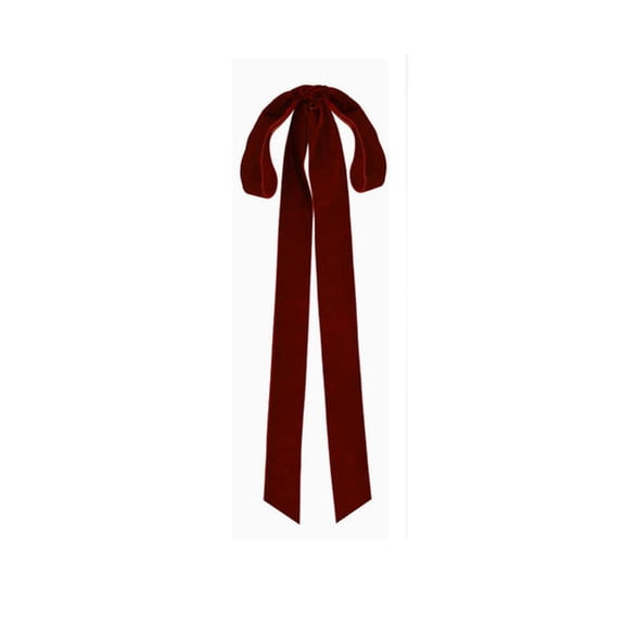 2026 Christmas Indoor Decoration Long Velvet Bow With Long Streamers Large Decorative Velvet Ribbon Bow For Christmas Tree Staircase Railing Wreath Home Holiday Decor