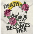 thumbnail image 2 of Death Becomes Her Skull Rose Tattoo Women's Long Sleeve T Shirt Brisco Brands 2X, 2 of 5