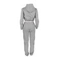 thumbnail image 4 of Scyoekwg Womens Sets 2 Piece Outfits Sweatsuit Fall Outfits Long Sleeve Sweatshirt Jogger Sweatpant Fashion Casual Matching Outfits Two Piece Set Lounge Set (Gray,L), 4 of 7