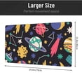 thumbnail image 4 of XMXT Non-Slip Gaming Mouse Pad, Colorful Planets Elements Print Mousepad Computer Keyboard Mats Desk Pads Office Decor Accessories, 15.8"x29.5", 4 of 8