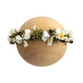 thumbnail image 1 of Diadema de flores recién nacidas 0-6 meses Banda para para el cabello Fotografía ajustable Corona Floral Corona para los bebés de cumpleaños Estilo a, 1 of 10