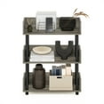 thumbnail image 5 of Furinno Turn-N-Tube 3-Tier Freestanding Multipurposes Display Rack, Bookshelf, French Oak/Black, 5 of 6