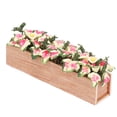 thumbnail image 1 of Dollhouse Rectangle Flower Pot, Dollhouse Rectangle Planter Box Colorful Wooden Box Decorative Lightweight 1:12  For Photo Props, 1 of 8