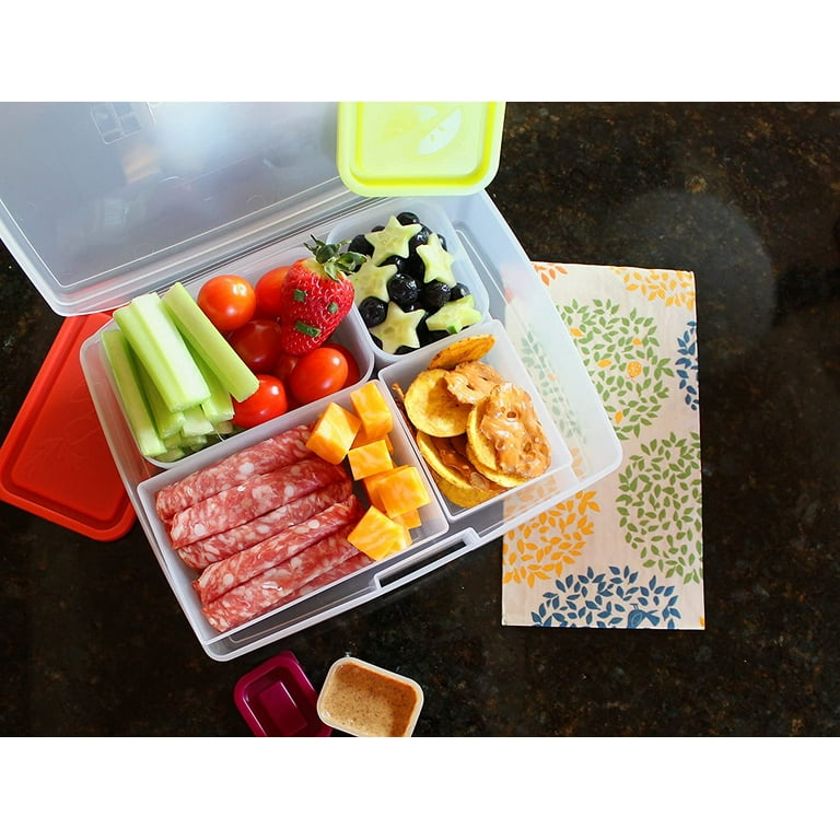 Plastic Fruit Salad Lunch Box, Large Capacity Portable Multi-functional Lunch  Box, Leak-proof Reusable Bento Box, Suitable For Picnics, Camping, Kitchen  Supplies - Temu