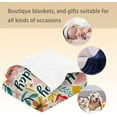thumbnail image 5 of Happy Birthday Blanket, Soft Fuzzy Warm Lightweight Flannel Throw Blanket with Roses, Ideal for Couch, Bed, Decor, Travel & Outdoor Use, for Women Girls 60×50 in, 5 of 5