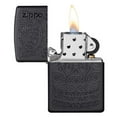 thumbnail image 3 of Zippo 29989 Tone on Tone Design Black Refillable Windproof Lighter, 3 of 4