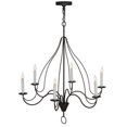 thumbnail image 4 of Meyda Tiffany 154071 Polonaise 6 Light 36" Wide Taper Candle Style Chandelier - Bronze, 4 of 5