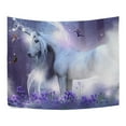 thumbnail image 2 of MYPOP Unicorn Fairies Magic Sparkles Tapestry Wall Hanging Decoration Home Decor Living Room Dorm 60 x 40 inches, 2 of 4