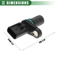 thumbnail image 4 of Engine Crankshaft Position Sensor for Mini Cooper S One R50 R53 R52 1.6L 2001-2007 ABS Black, 4 of 7