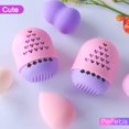 thumbnail image 2 of Funda de Silicona Pefetis para Batidora de Belleza Soporte para Esponjas de Maquillaje Rosa y Morado, 2 of 6