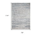 thumbnail image 4 of 7' X 10' Blue Gray And Ivory Abstract Stain Resistant Area Rug, 4 of 8