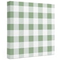 thumbnail image 2 of Ships Next Day Canvas Wall Art 8"x8", Sage Green Checkered Wood Framed Canvas Print Painting, Green White Buffalo Plaid Ready to Hang Small Picture Wall Decor for Home Bathroom Nursery Kitchen, 2 of 9