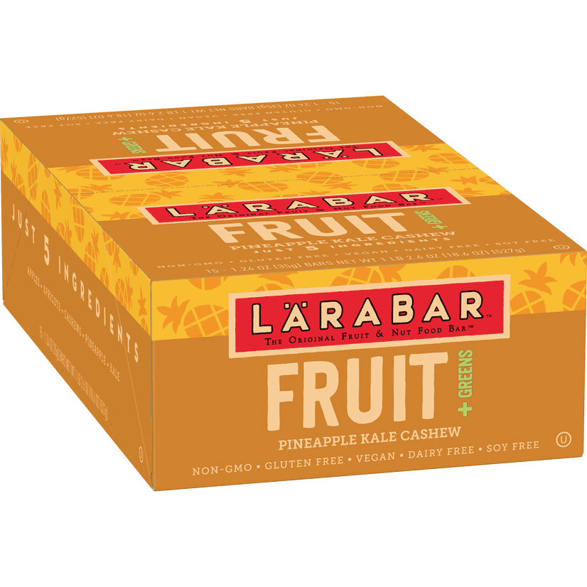 Larabar Fruits & Greens Bar, Pineapple Kale Cashew Bar, Gluten Free, 15 ...