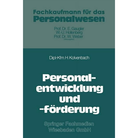 Personalentwicklung Und -FÃ¶rderung, (Paperback)