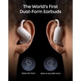 thumbnail image 2 of Soundcore AeroFit 2 Pro by Anker, Open-Ear with Semi-In-Ear Active Noise Cancellation, Dual-Form Earbuds, Adjustable Ear Hooks, Hi-Res, LDAC, 4-Mic AI Clear Calls, IP55 Water-Proof, Wireless Charging, 2 of 7
