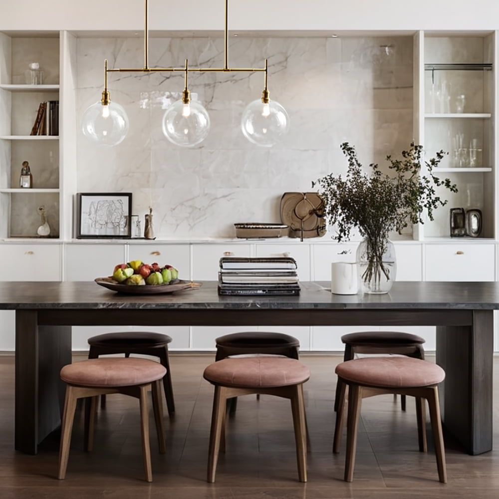 Modern Glam Linear Globe Chandelier,Mid-century inspiration,Chandelier for Dining Room,Living Room,BedRoom