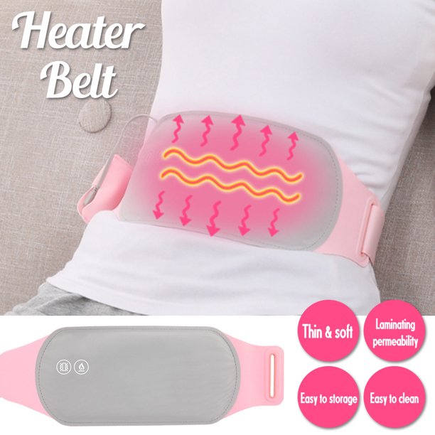 Ultra Thin Electric Heated Waist Belt Support Vibration Abdomen Waist