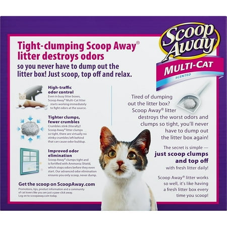 Scoop Away Clumping Cat Litter Multiple Cat Formula, 20-lb