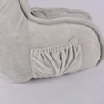 thumbnail image 7 of Home Soft Things Super Soft Bedrest Pillow w/ Arms - 20x18x17" - Light Grey, 7 of 7