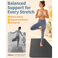 thumbnail image 3 of Yoga Mat with Strap, Non-Slip Pilates Exercise Mat, Tear-Resistant, 72" x 24", Black, 3 of 8