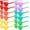 04#, variant on Hopet Unisex Heart Shaped Rimless Sunglasses, Multicolor, 12 Pack, Candy Colorful Glasses, Fun Trendy Transparent Heart Sunglasses Party Favor for Graduation Gift, Summer Party, Birthday, Vacation
