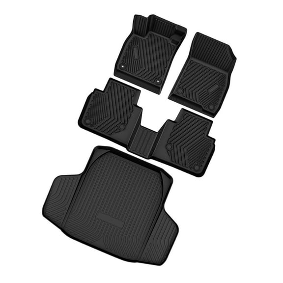 Auto Drive Floor Mats Car Cargo Liners for 2023-2024 Honda Accord TPE Rubber All-Weather