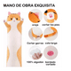 thumbnail image 2 of Almohada Larga De Peluche Gatito Cojin Juguete Suave 70 Cm Xtellar Amarillo, 2 of 4