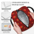thumbnail image 3 of Yiaed Strawberry Print Lunch Bag Adult Insulated Lunch Box, Leakproof Cooler Food Lunch Containers Reusable High Capacity Lunch Tote Bags-One Size, 3 of 6
