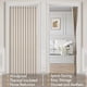 thumbnail image 4 of Cortinas plisadas plegables para puerta – Cortinas de lavandería para puerta, estilo acordeón magnético para armarios sin puerta, cortinas divisoras de habitación con ganchos, color beige, 4 of 4