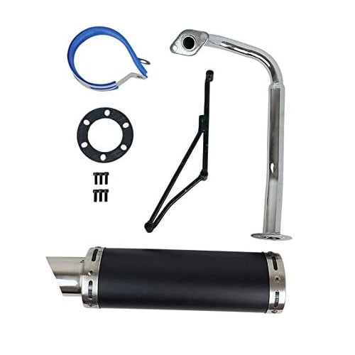 High Performance Exhaust System Muffler for GY6 50cc Scooter Moped TaoTao Jonway Kymco 139QMB Black