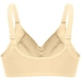 thumbnail image 3 of UngA Seamless Bras for Women Front Closure Push up Bra No Underwire Front Opening Bra with Snaps Breathable Comfort Bras Light Yellow,XL, 3 of 3