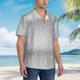 thumbnail image 3 of Fotbe Silver Mosaic Camisa Hawaiana para Hombre Unisex – Camisa Casual de Verano con Botones de Manga Corta de Algodón y Lino,XX-Large, 3 of 7