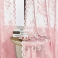 thumbnail image 3 of Cortinas SEEKRIGHT Lace 132 x 114 cm, 2 paneles, color rosa, 3 of 7
