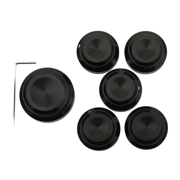 Tapa de tuerca,Decoración de tapas de pernos de tuerca ciega de cubierta de tuerca de motocicleta,Cubiertas de tornillos para cuerpo Accesorios de aleación de aluminio,Reemplaza las piezas de