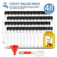 thumbnail image 2 of Stock Your Home 8oz Empty Plastic Juice Bottles with Lids (48 Count) for Juicing, Smoothies, 2 of 7