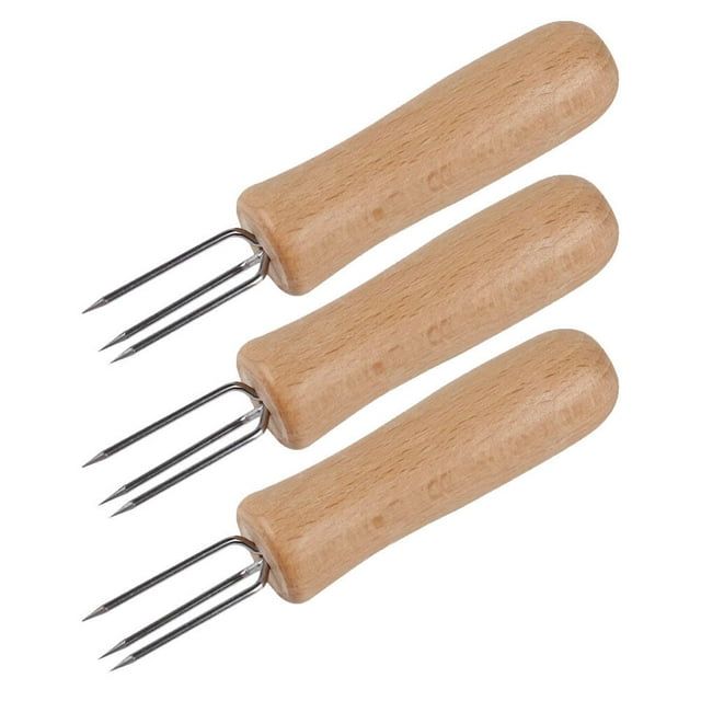 Shisuyan Fruit Picks Stainless Steel Assorted Color Kitchen Supply 3pcs 3.93x0.79x0.79inch