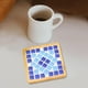 thumbnail image 3 of Posavasos de madera para cocina, comedor, hotel, granja, posavasos DIY Azul, 3 of 7