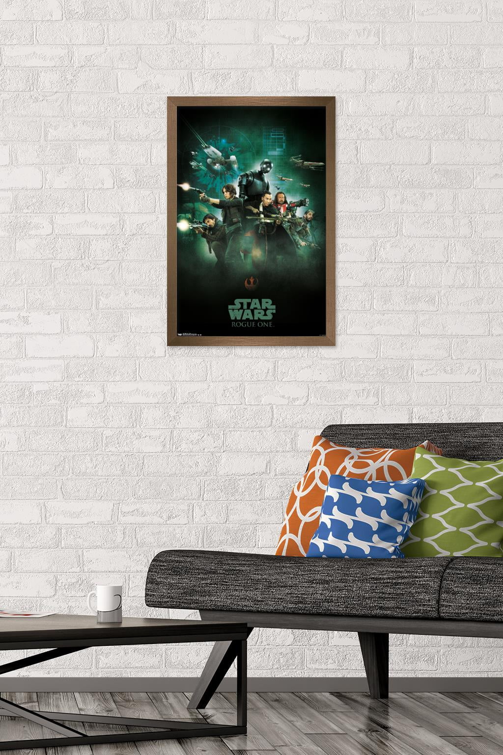 Star Wars: Rogue One - Group Wall Poster, 14.725" x 22.375", Framed