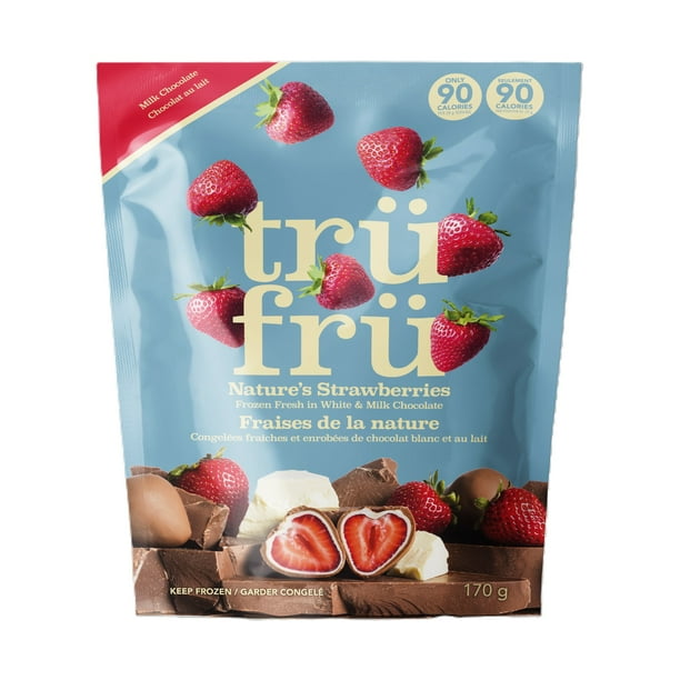 TruFru Milk Strawberries 6oz, Nature's Strawberries Frozen Fresh