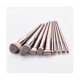 thumbnail image 3 of 10 Makeup Brushes, , Champagne Gold Foundation Brushes, Eye Shadow Brushes, 3 of 5