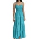 thumbnail image 1 of Vestido largo bohemio con tirantes a rayas para mujer - Vestido largo informal de verano para la playa, 1 of 4