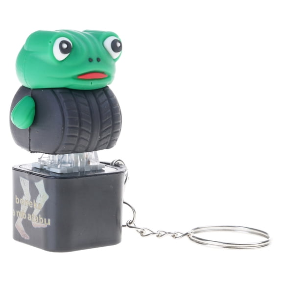 Fun Pressing Keychain Toy With Music Flashing Lights For Boys Girls Stress Relief GiftAn1ma1Shaped Keyring
