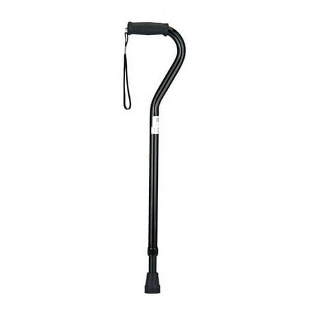 NOVA Medical Products Heavy Duty Offset Cane w/Strap, Black