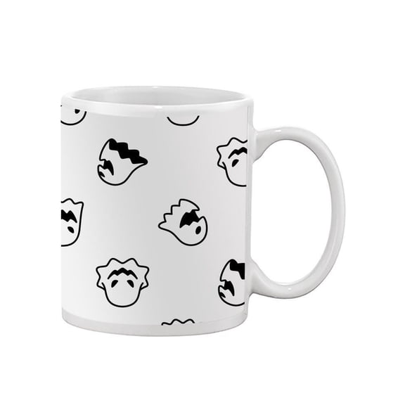 Minimalistic Spooky Ghosts Mug - Image by Shutterstock,