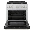 thumbnail image 2 of ZLINE 30" 4.2 cu. ft. Paramount Dual Fuel Range with 4 Burners in Stainless Steel with Black Matte Door, SDR-BLM-30, 2 of 8