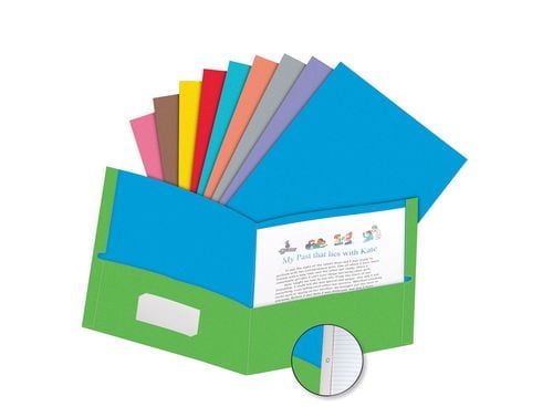 Oxford Twisted Twin Pocket Folder with Fastener