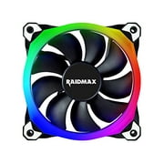 Raidmax Raidmax Nv-R120B Airflow Msi Aura Sync Adjustable Quiet Color Led Rgb Case Fan For Cpu Coolers And Radiators For Pc Computer Cases Electronic_Component_Fan