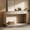 Natural, variant on Christopher Knight Home 55" Console Table with 3 Drawers and Bottom Shelf, Sage Green